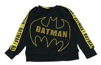 Čierna mikina s Batmanem a žltým pruhom George