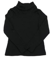 Čierny rebrovaný rolák Matalan