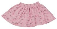 Ružová kvetovaná sukňa Topolino