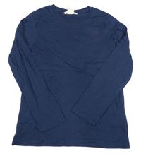 Tmavomodré tričko H&M