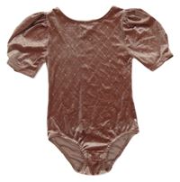 Starorůžové kárované třpytivé sametové body ZARA