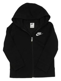 Čierna prepínaci mikina s logom a kapucňou Nike