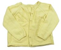 Žltý prepínaci sveter s copánkovým vzorom Nutmeg