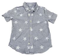 Modro-biela pruhovaná košeľa s hviezdičkami GAP
