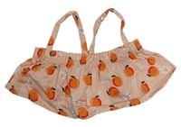 Marhuľový crop top s pomeranči