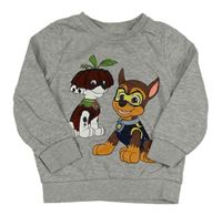 Šedá melírovaná mikina s Paw Patrol s flitry C&A