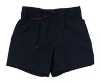 Tmavomodré šušťákové kraťasy Primark