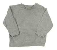 Sivá melírovaná mikina H&M