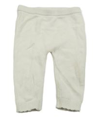 Smotanové pletené tepláky Next