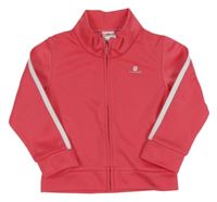 Tmavoružová športová prepínaci funkčná mikina Domyos