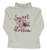 Biely rolák s kvetinami Lupilu