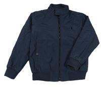 Tmavomodrý šusťákový jarní bomber Next