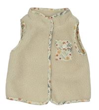 Béžová huňatá podšitá vesta s vreckom Primark