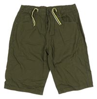 Khaki plátěné kraťasy Yigga