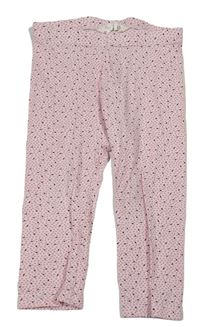 Ružové capri legíny so srdiečkami H&M