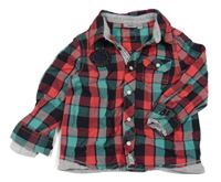 Červeno-zeleno-černá kostkovaná košile Mexx