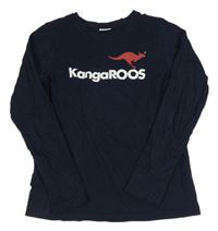 Tmavomodré tričko s logom Kangaroos