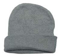 Sivá pletená čapica