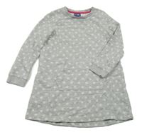 Sivé bodkovaná é teplákové šaty Lupilu