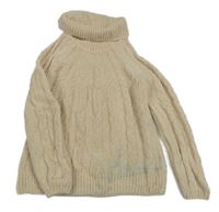 Svetlobéžový vzorovaný žinylkový rolák C&A