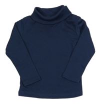 Tmavomodré thermo triko s rolákem Decathlon