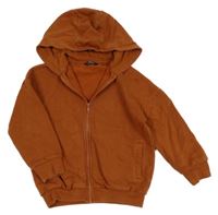 Hnedá prepínaci mikina s kapucňou Next