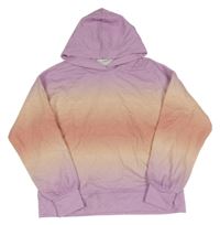 Lila-marhuľová oversize mikina s kapucňou S. Oliver