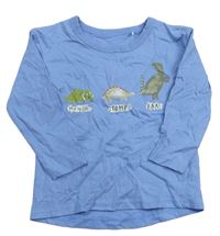 Svetlomodré tričko s dinosaurami George