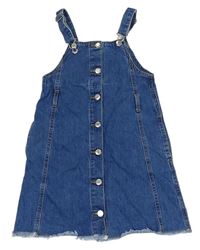 Modré riflové laclové propínací šaty Denim Co.