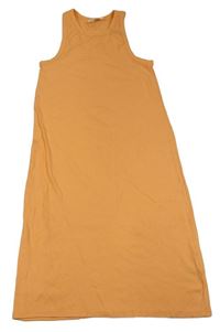 Oranžové rebrované šaty H&M