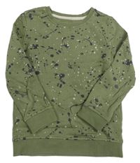 Khaki mikina s fleky zn. George
