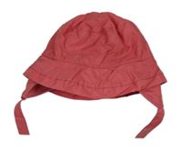 Růžový šusťákový klobouček 