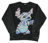 Černo-šedá mikina se Stitchem Primark