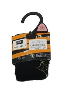 Nové - Čierne pančuchy s pavučinami F&F