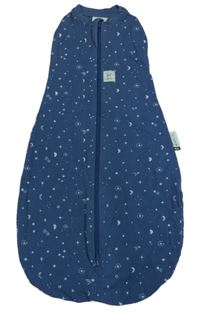 Tmavomodrý spací pytel s vesmírem
