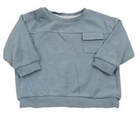 Modrá rebrovaná mikina River Island