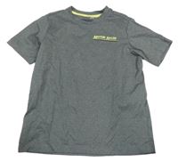 Šedé sportovní tričko s nápisem Active touch