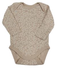 Světlerůžovo-bílé body s listy C&A