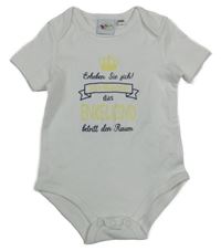 Bílé body s nápisem a korunkou