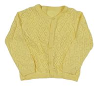 Žltý prepínaci sveter so srdiečkami Matalan