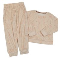 Světlerůžové plyšové pyžamo se zvířátky George