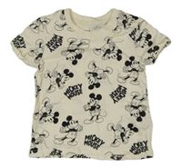 Béžové tričko s Mickeym Primark