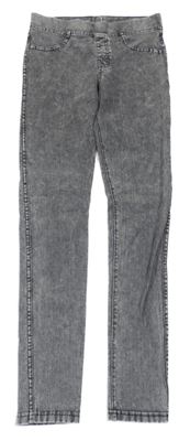 Šedé tregíny riflového vzhledu H&M