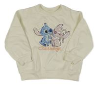 Smotanová mikina so Stitchem a Angel H&M