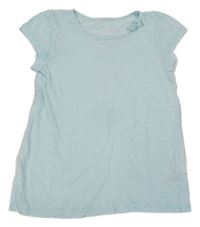 Svetlomodré tričko so srdiečkami H&M