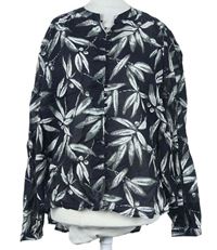 Dámska černo-khaki vzorovaná blúzka Next