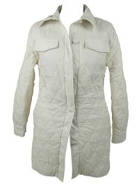 Dámský smetanový prošívaný zateplený kabát Fisherfield 