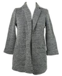 Dámský černo-bílý vzorovaný kabátový cardigán F&F