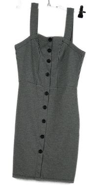 Dámské černo-bílé vzorované minišaty 24Colours