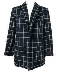 Dámský černo-bílý kostkovaný blejzr Bonprix  